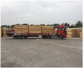 贵州六盘水江总预订的铁杉建筑木方整车已发货，请注意查收！